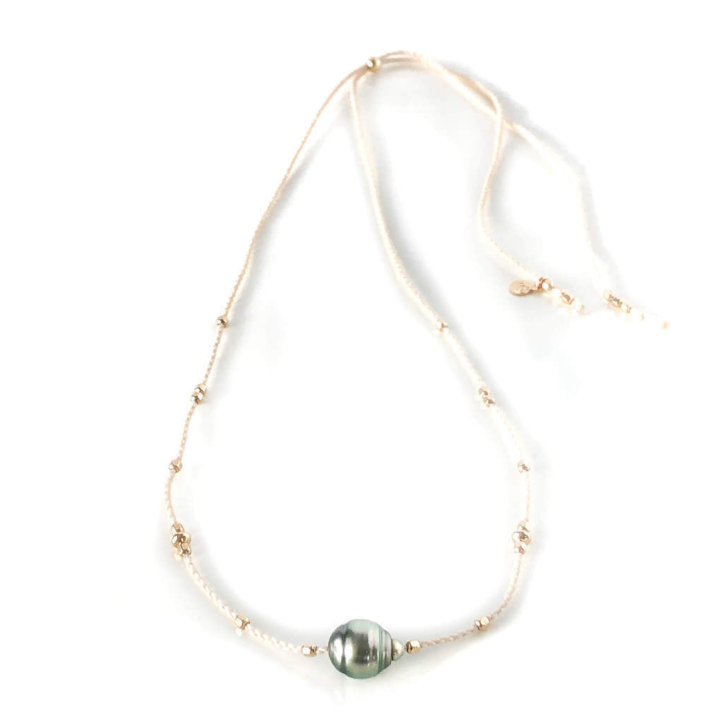 Baroque Pearl Necklace- Sustainable Cord