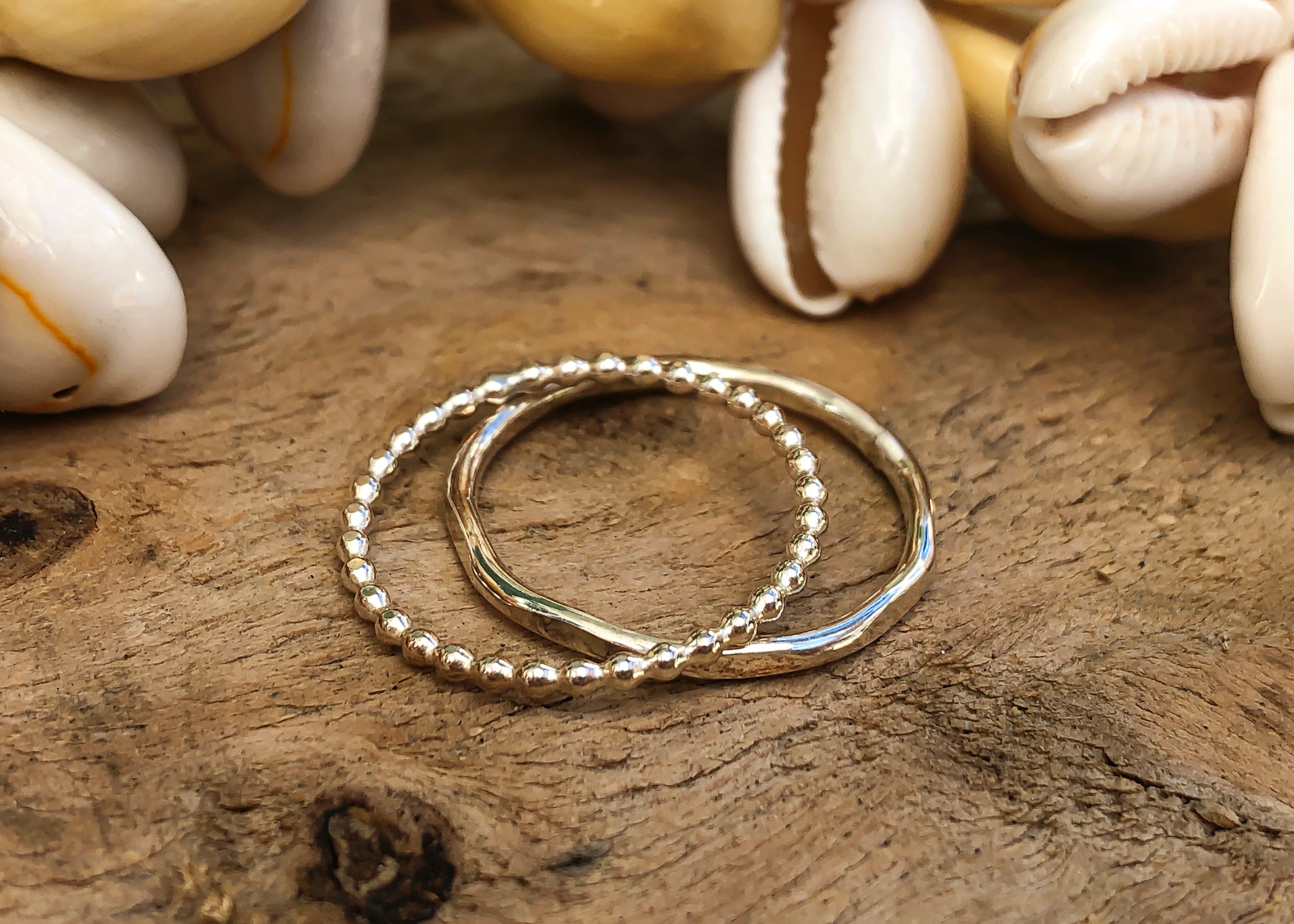 Stacking rings in sterling silver