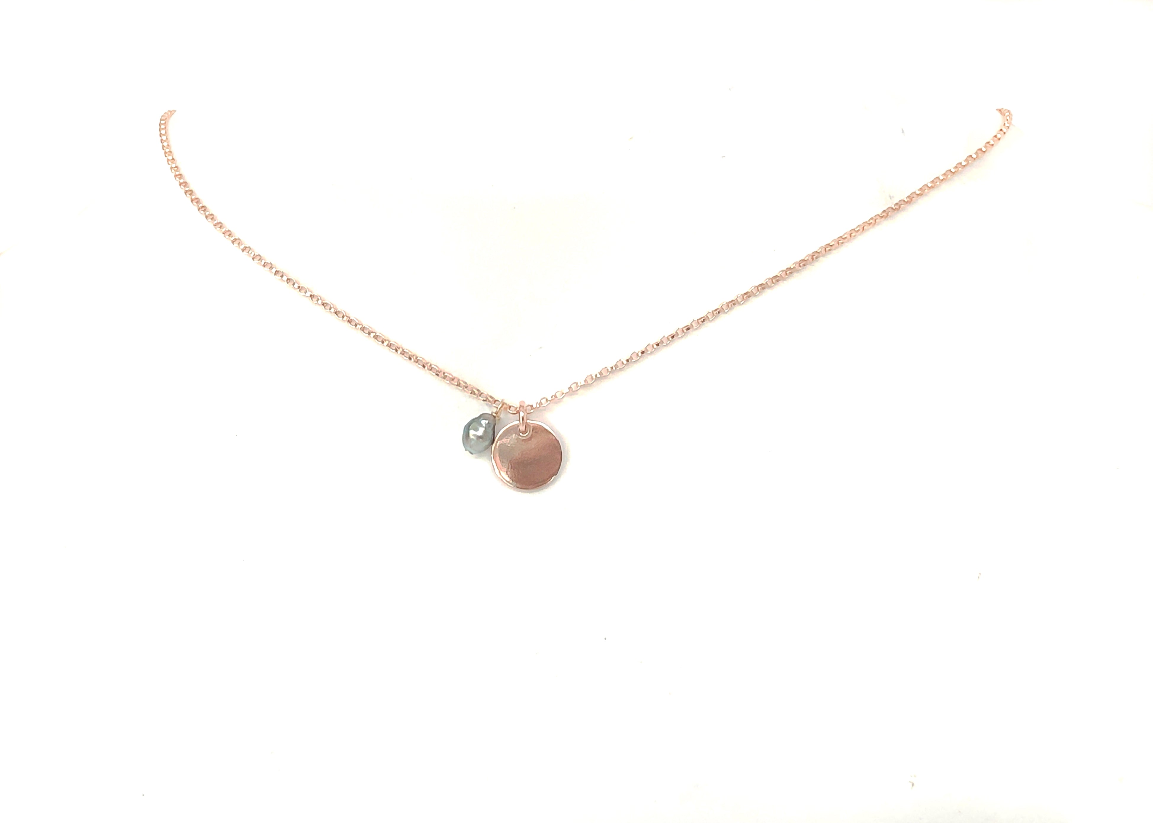 Pearl Necklace With Initial Pendant